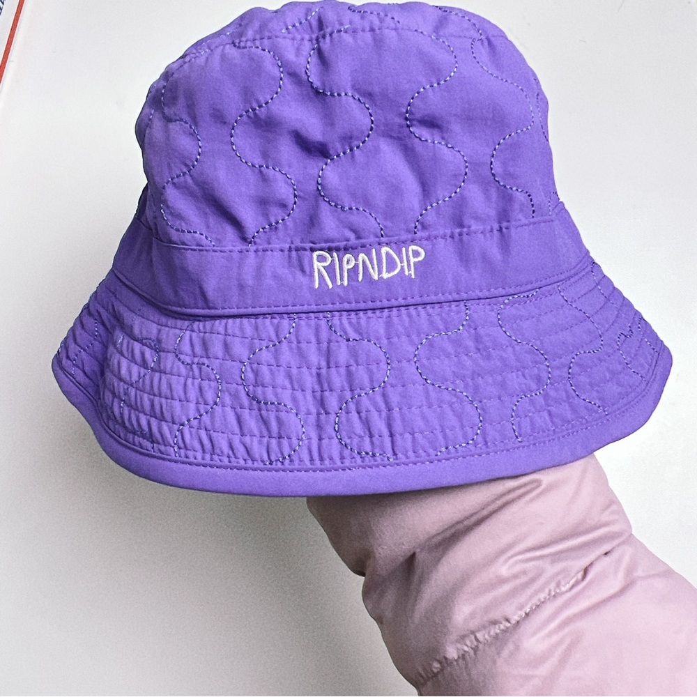 RIPNDIP PURPLE BUCKET HAT - Picture 1 of 5